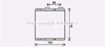 AVA QUALITY COOLING rt6634 -  Теплообменник, отопление салона
